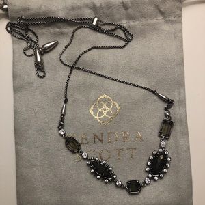 Kendra Scott adjustable choker hematite